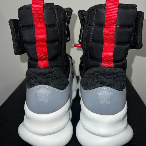 Versace Chain Reaction High Top Sneaker Boots - Picture 6 of 10